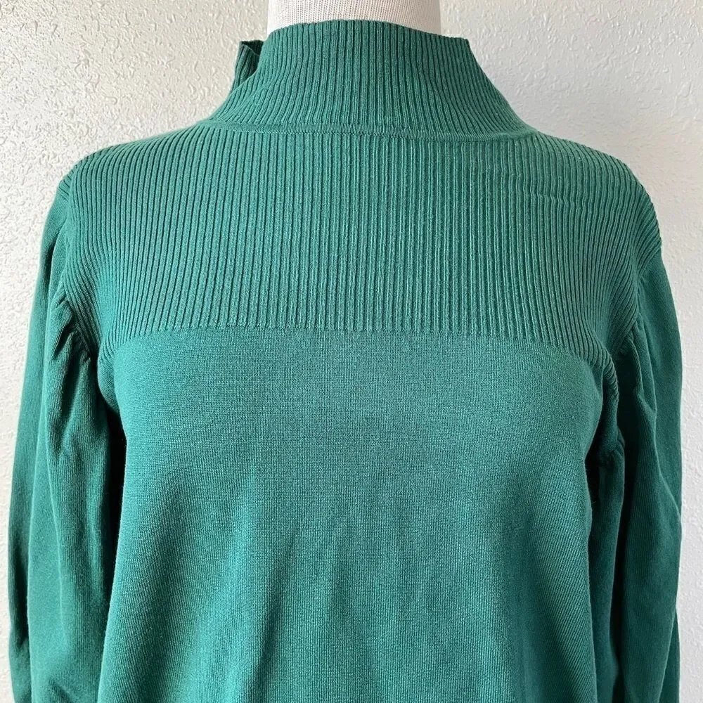 NWT Alfani Green Mock Neck Sweater Size L